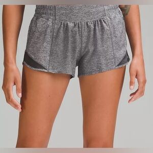 Lululemon gray hotty hot shorts